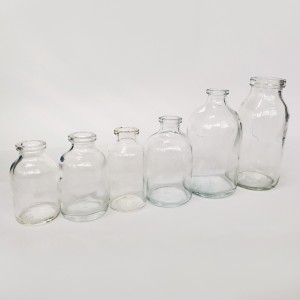 Moulded glass bottles for Infusion